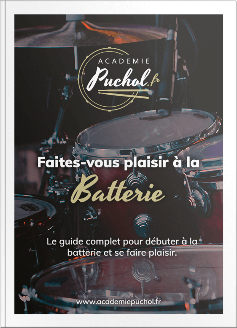 Couverture du guide pour débuter à la batterie